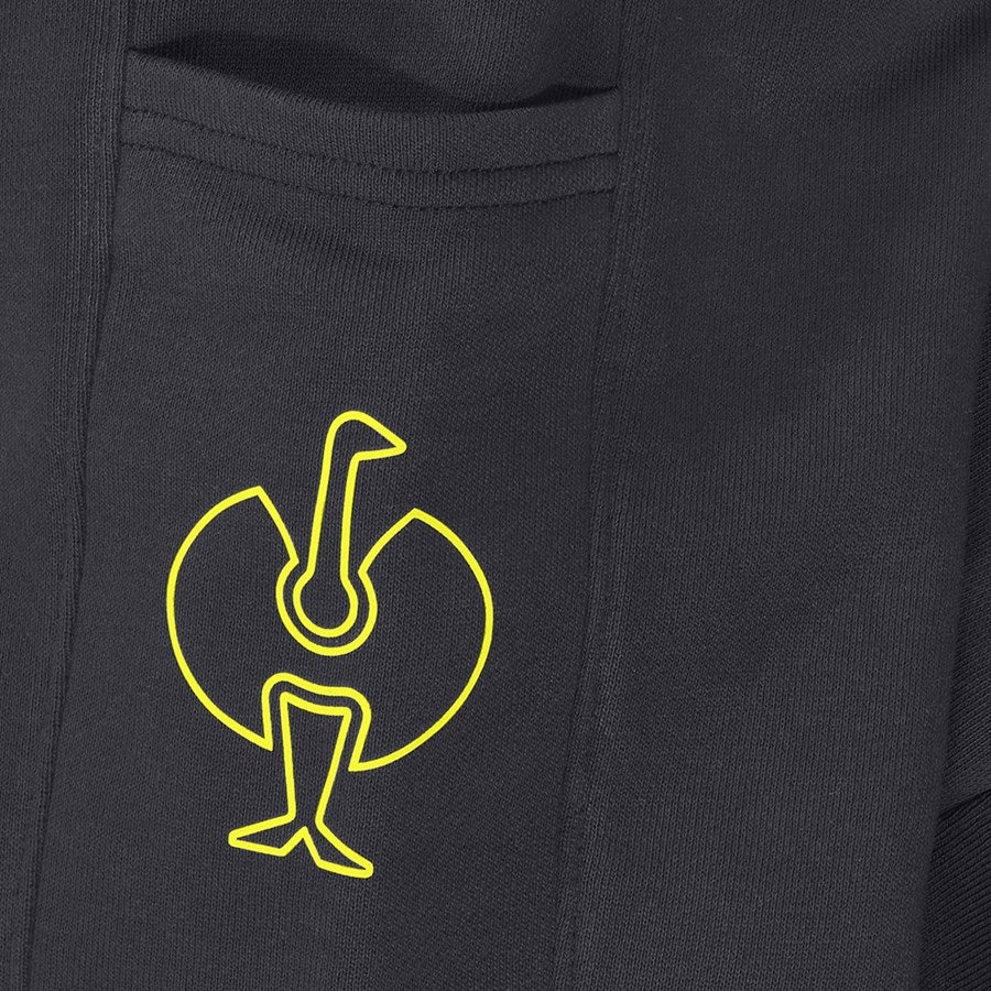 Detailed image Sweat pants light e.s.trail, children's black/acid yellow
