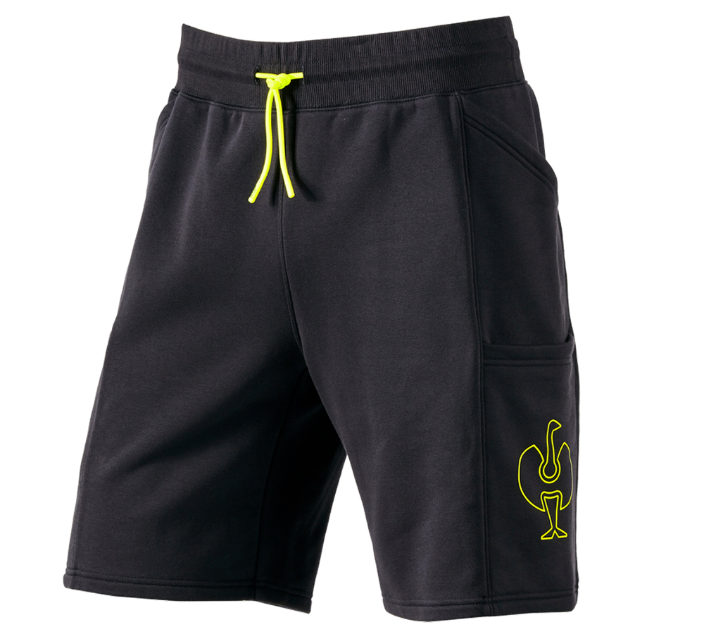 Primary image Sweat short e.s.trail black/acid yellow