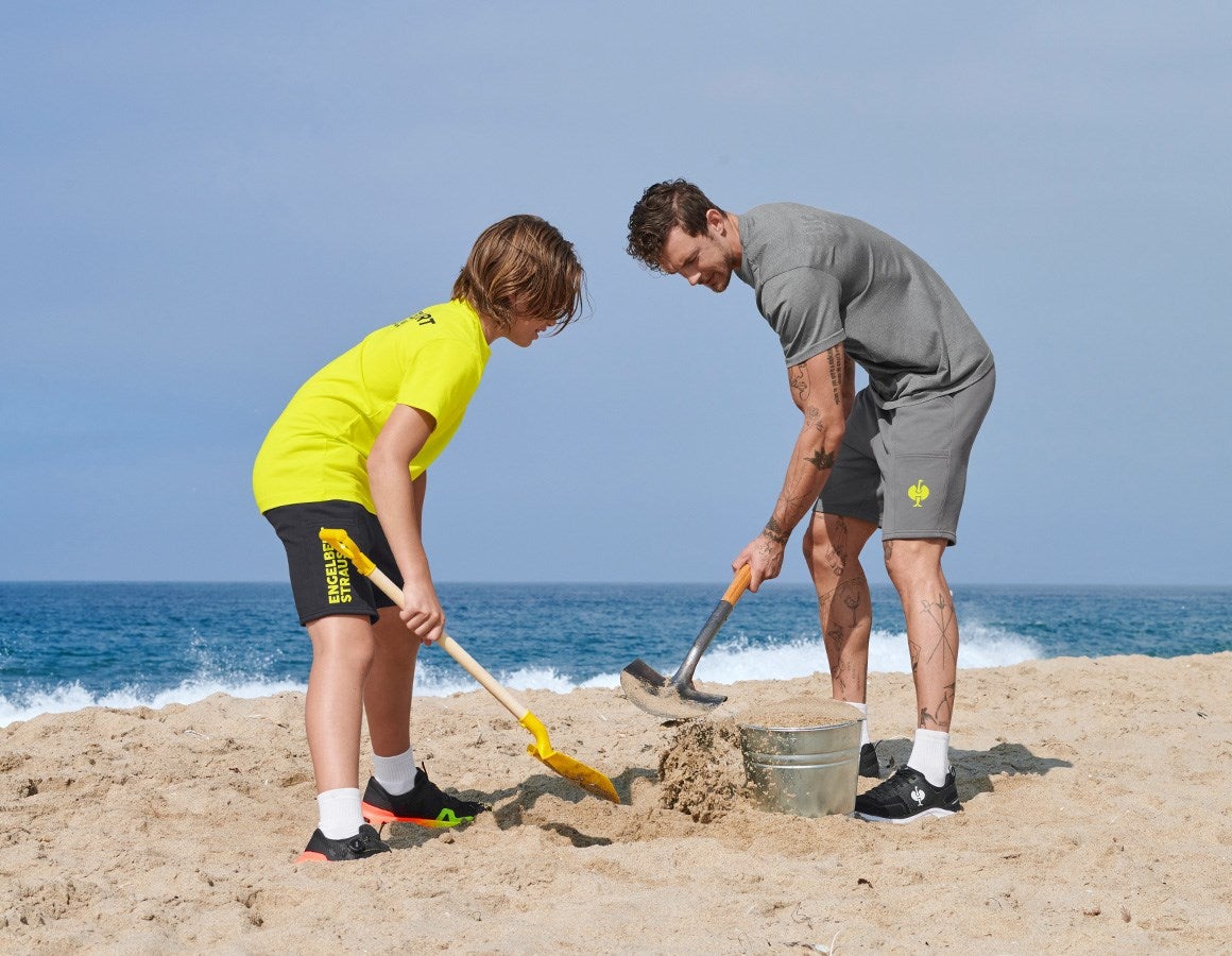 Additional image 3 Sweat short light e.s.trail, children's black/acid yellow