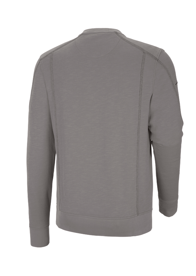 Secondary image Sweatshirt cotton slub e.s.roughtough ash