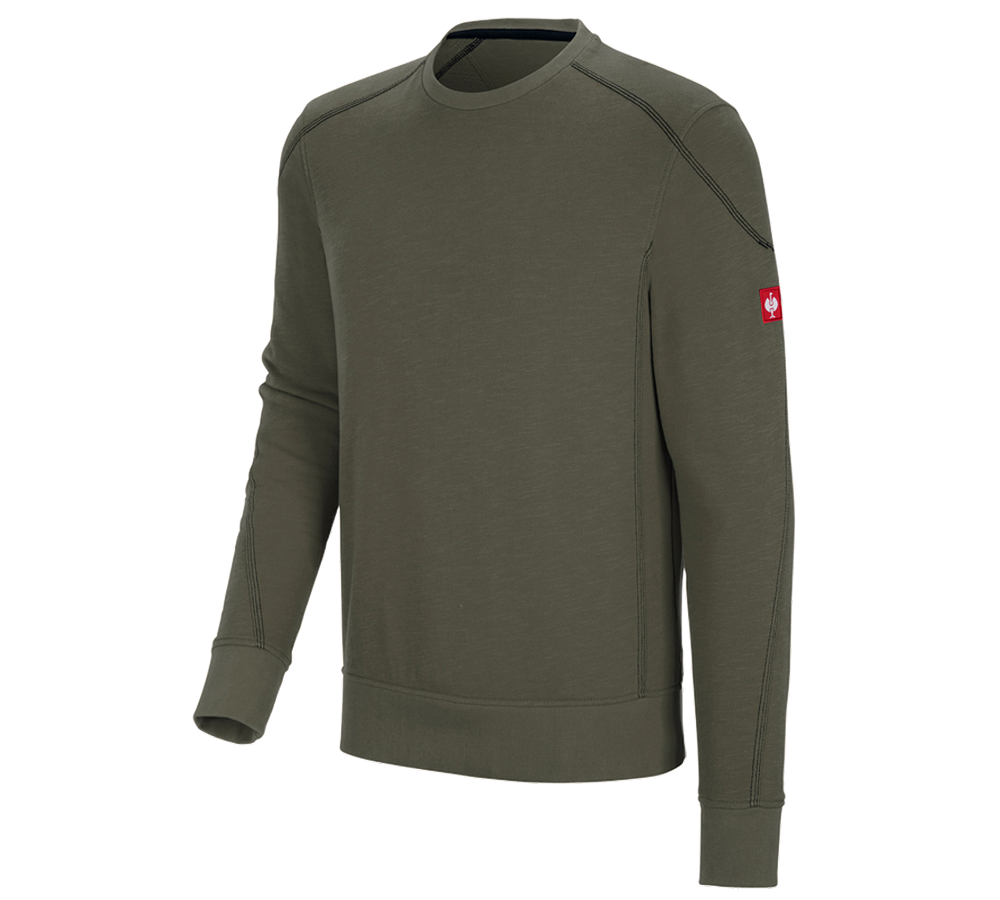 Primary image Sweatshirt cotton slub e.s.roughtough thyme