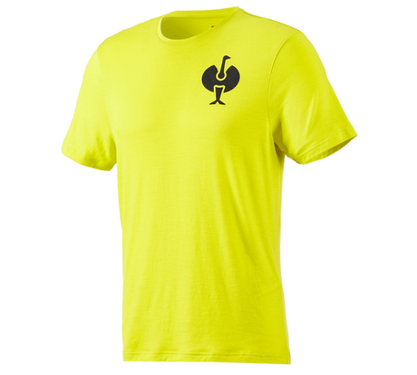 Primary image T-Shirt Merino e.s.trail acid yellow/black