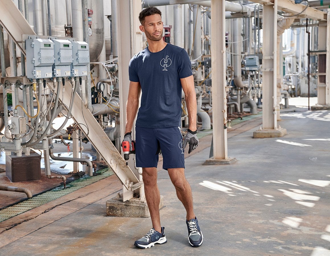 Additional image 1 T-Shirt Merino e.s.trail deepblue/white