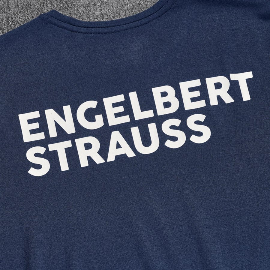 Detailed image T-Shirt Merino e.s.trail deepblue/white
