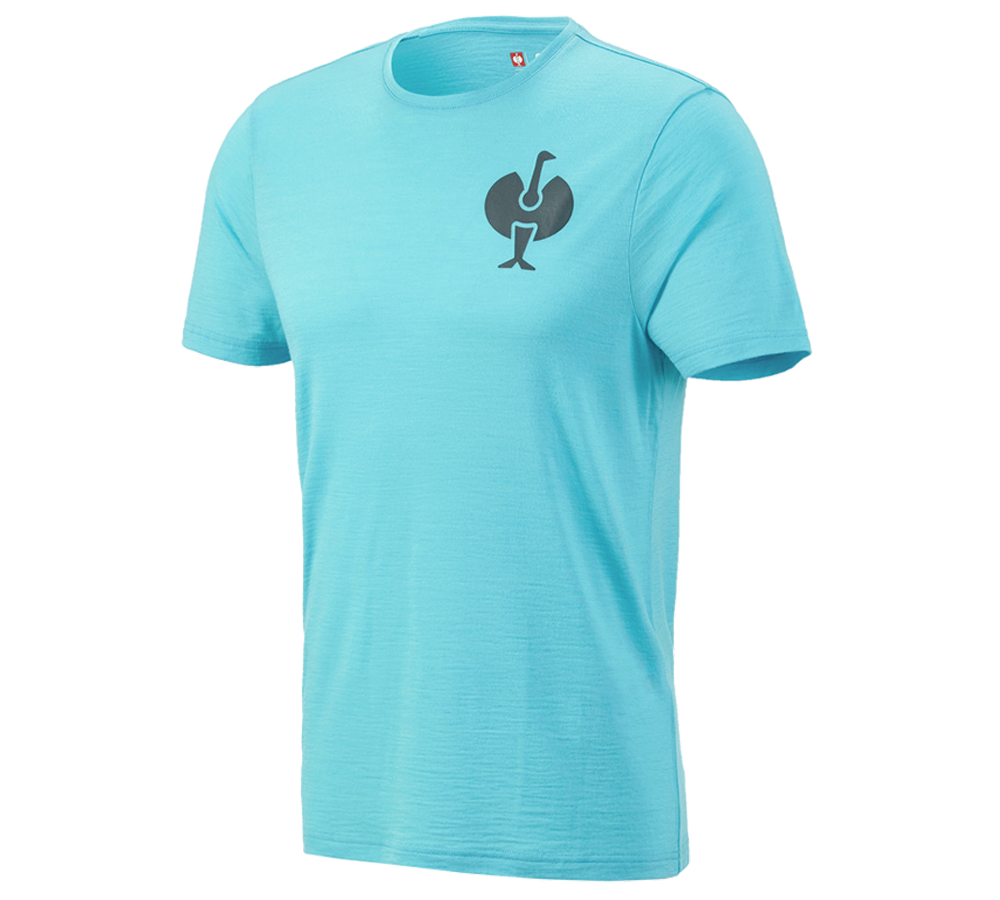 Primary image T-Shirt Merino e.s.trail lapisturquoise/anthracite