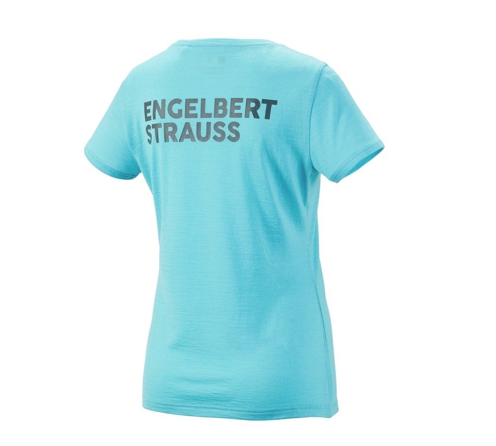 Secondary image T-Shirt Merino e.s.trail, ladies' lapisturquoise/anthracite