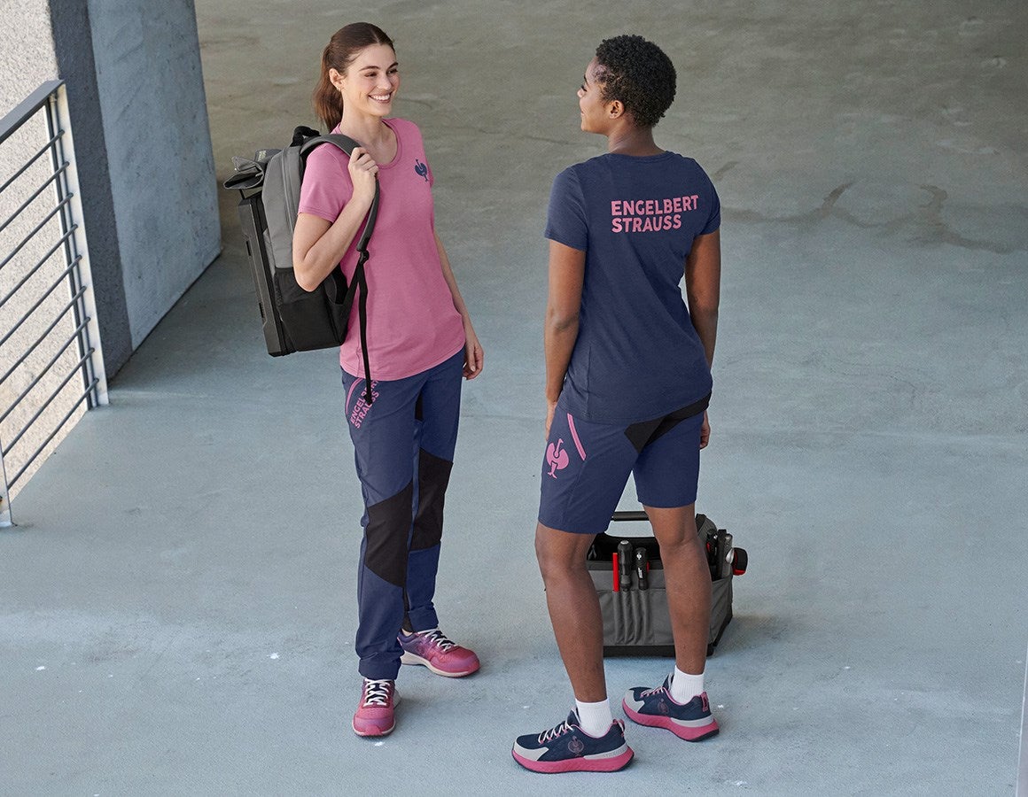 Additional image 4 T-Shirt Merino e.s.trail, ladies' tarapink/deepblue
