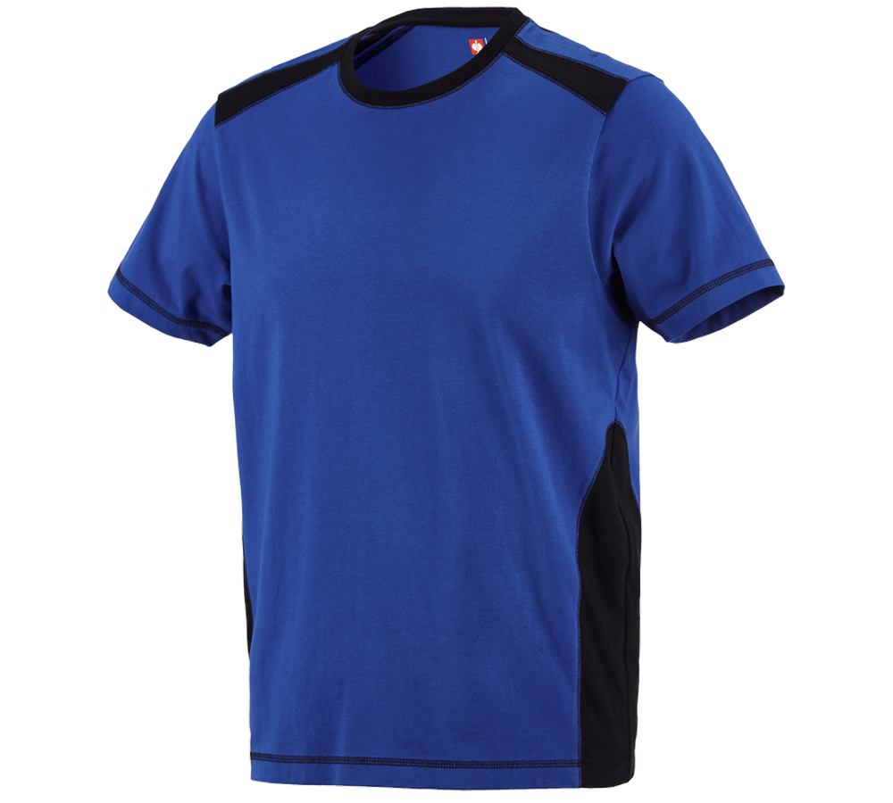 Primary image T-shirt cotton e.s.active royalblue/black