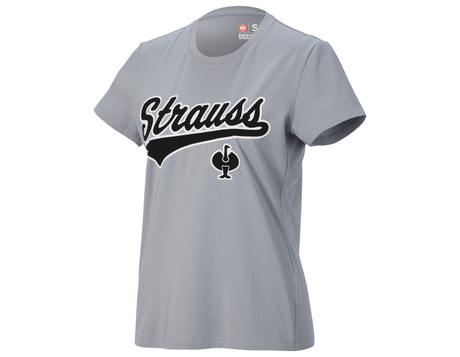 Primary image T-shirt e.s.e:pic, ladies' platinum/black