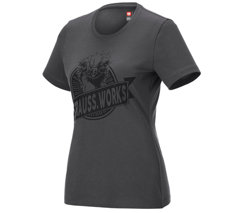 Primary image T-shirt e.s.iconic works, ladies' carbongrey