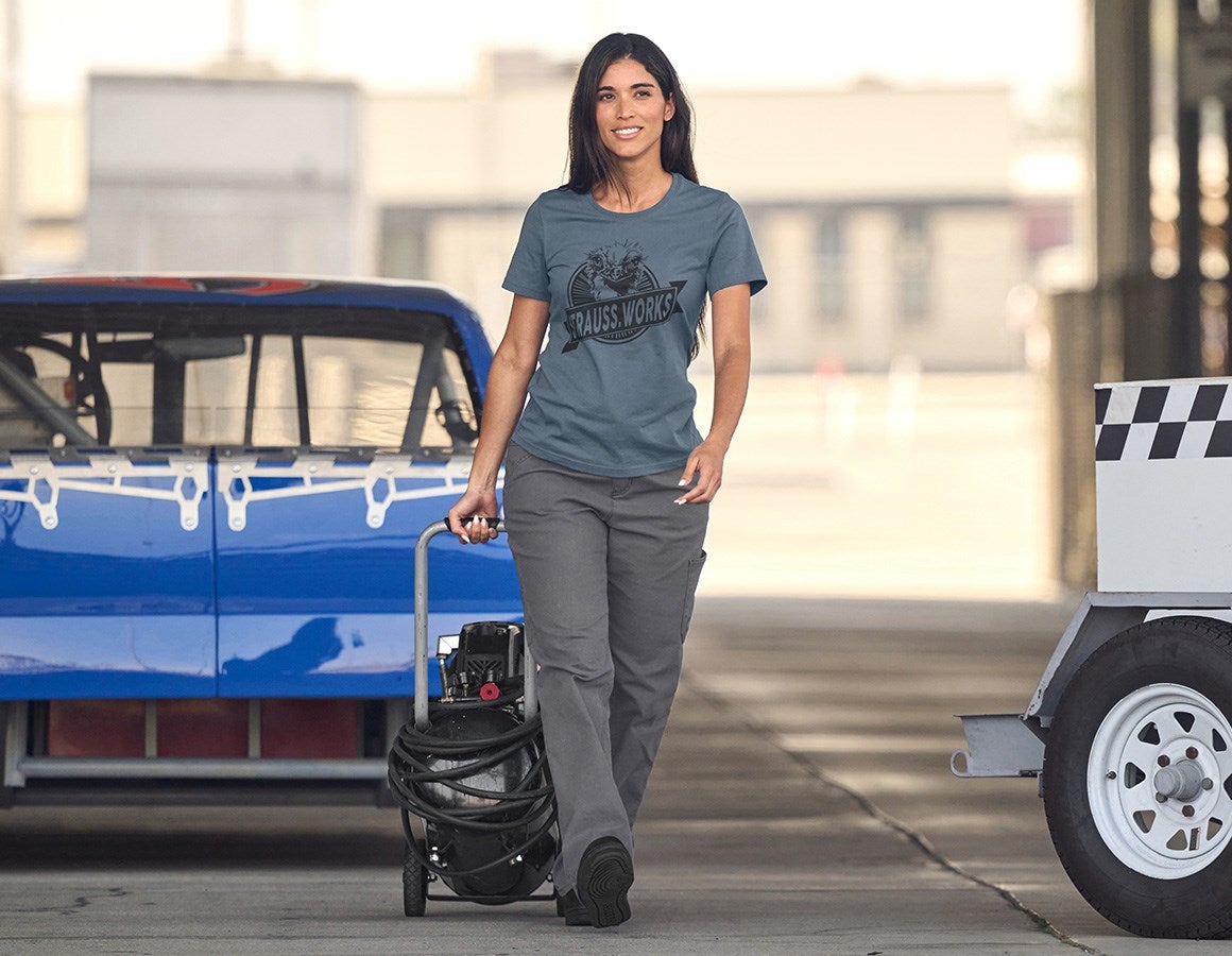 Additional image 1 T-shirt e.s.iconic works, ladies' oxidblue