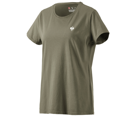 Primary image T-Shirt e.s.motion ten pure, ladies' moorgreen vintage