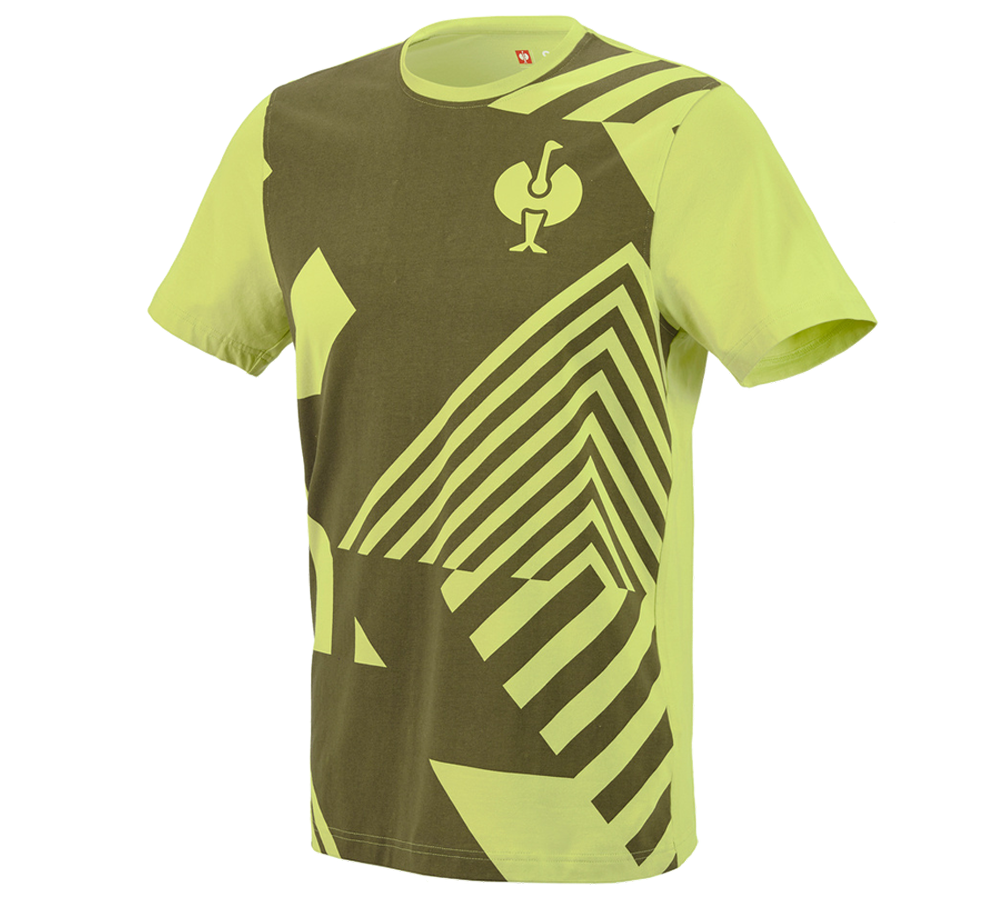 Primary image T-Shirt e.s.trail graphic junipergreen/limegreen
