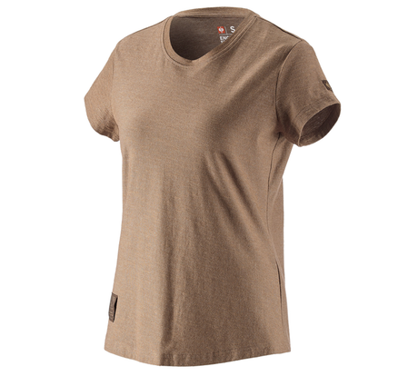 Primary image T-shirt e.s.vintage, ladies' sepia melange