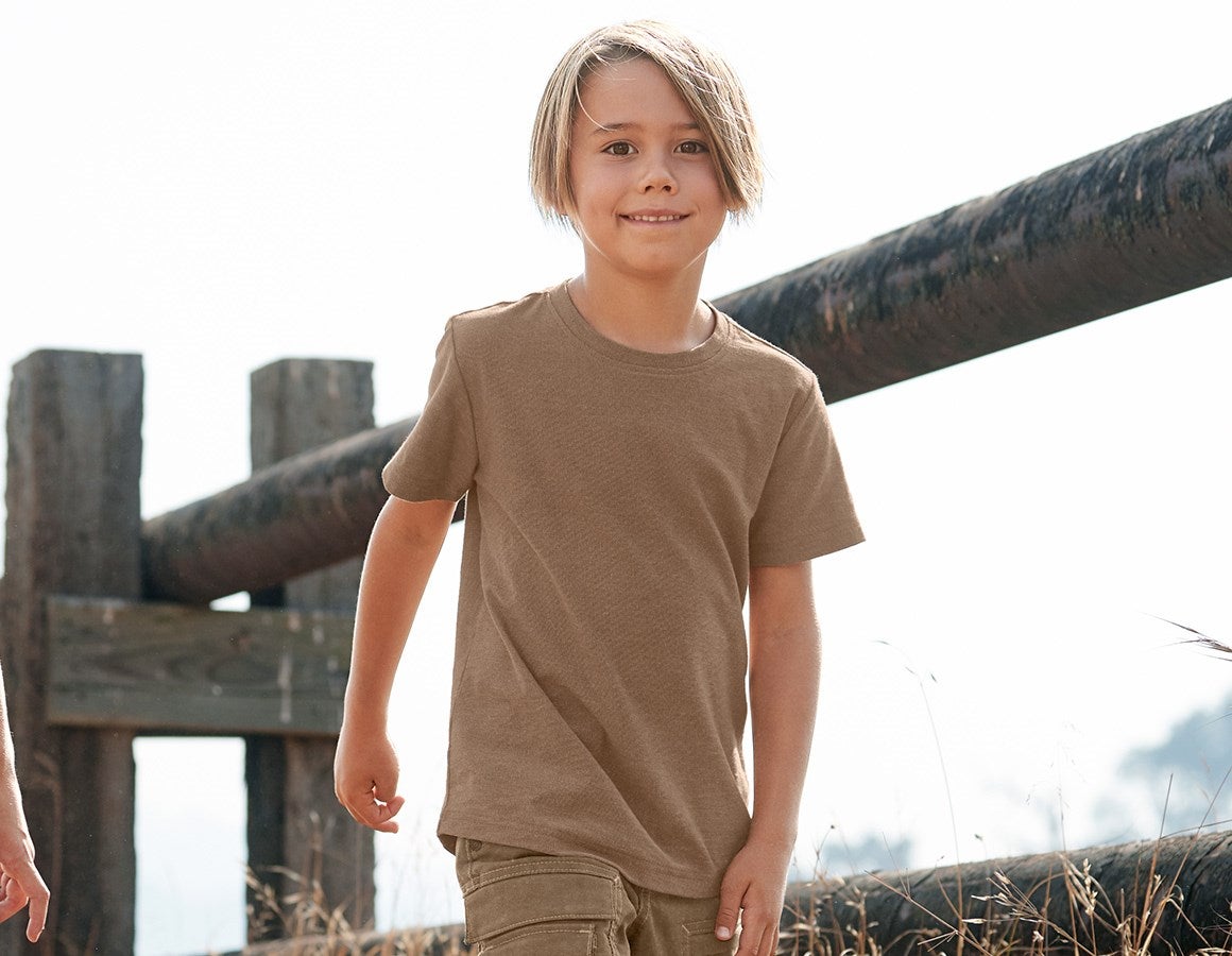 Main action image T-Shirt e.s.vintage, children's sepia melange
