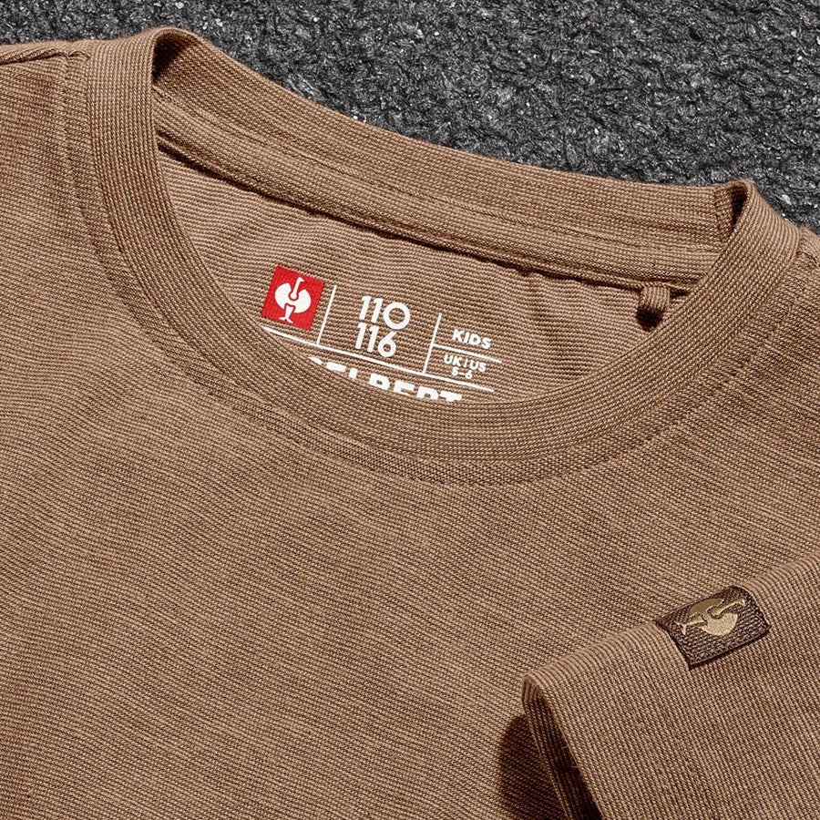 Detailed image T-Shirt e.s.vintage, children's sepia melange