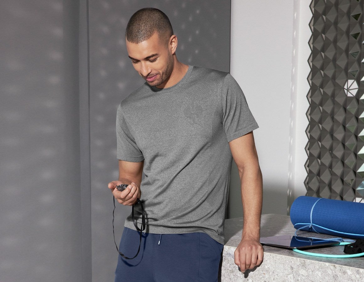 Main action image T-Shirt seamless e.s.trail basaltgrey melange