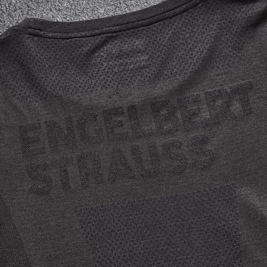 Detailed image T-Shirt seamless e.s.trail, ladies' black melange