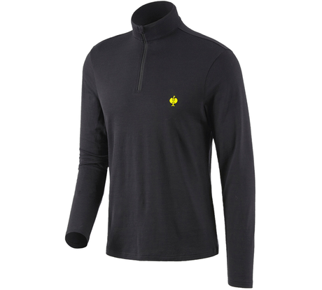 Primary image Troyer Merino e.s.trail black/acid yellow