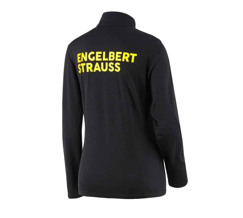 Secondary image Troyer Merino e.s.trail, ladies' black/acid yellow
