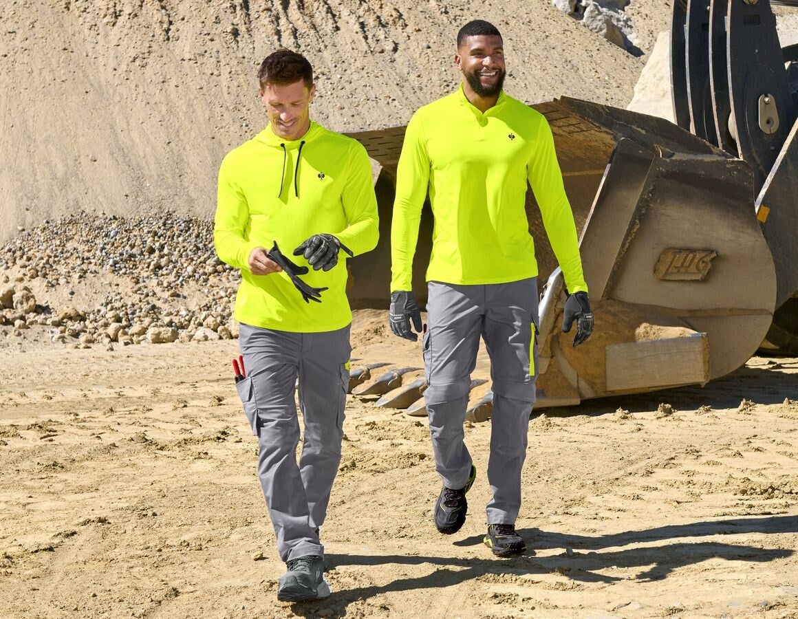 Additional image 3 Visibility function. hoody-longsleeve UV e.s.trail high-vis yellow/black