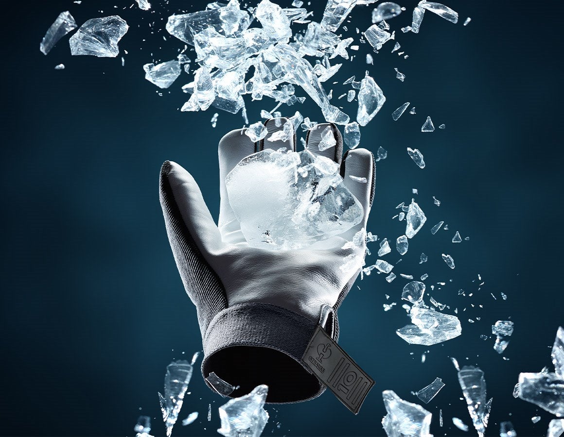 Additional image 1 Full leather assembly gloves Ice 7