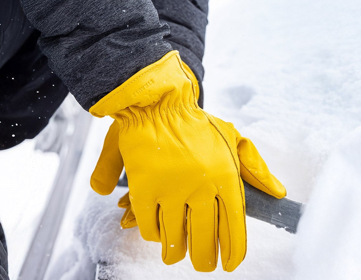 Additional image 1 Full leather winter gloves Yellowstone 10