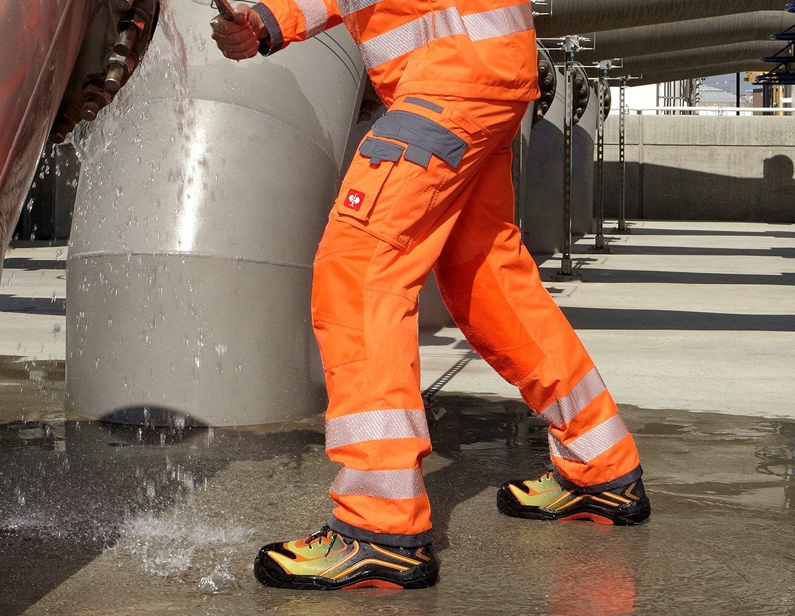 Main action image High-vis functional trousers e.s.prestige high-vis orange/grey