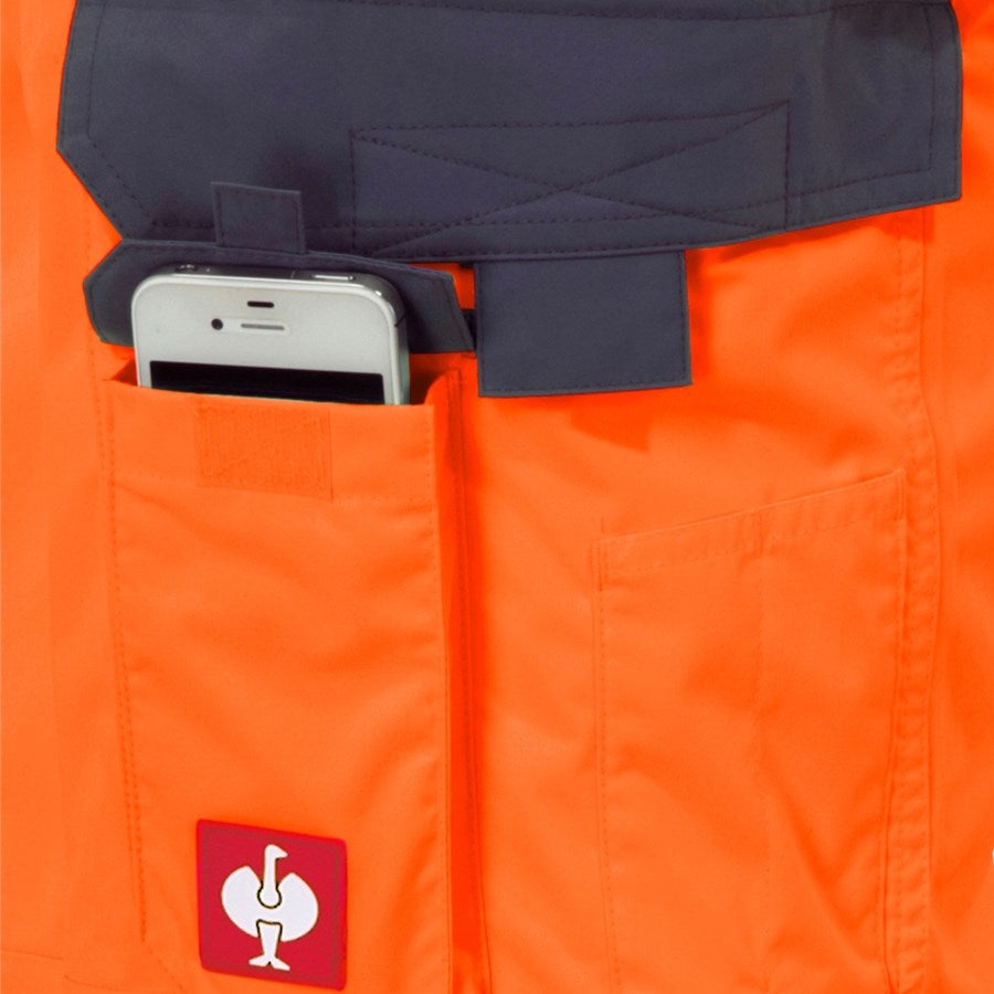 Detailed image High-vis functional trousers e.s.prestige high-vis orange/grey
