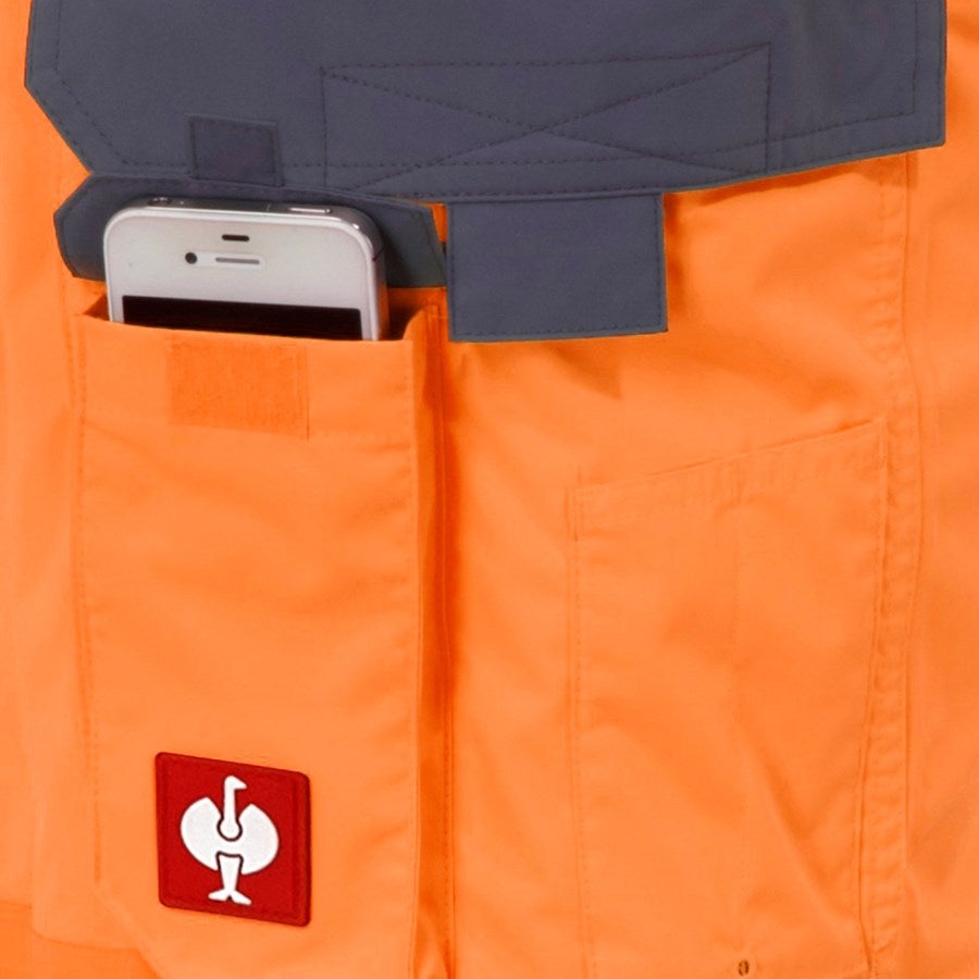 Detailed image High-vis functional bib & brace e.s.prestige high-vis orange/grey