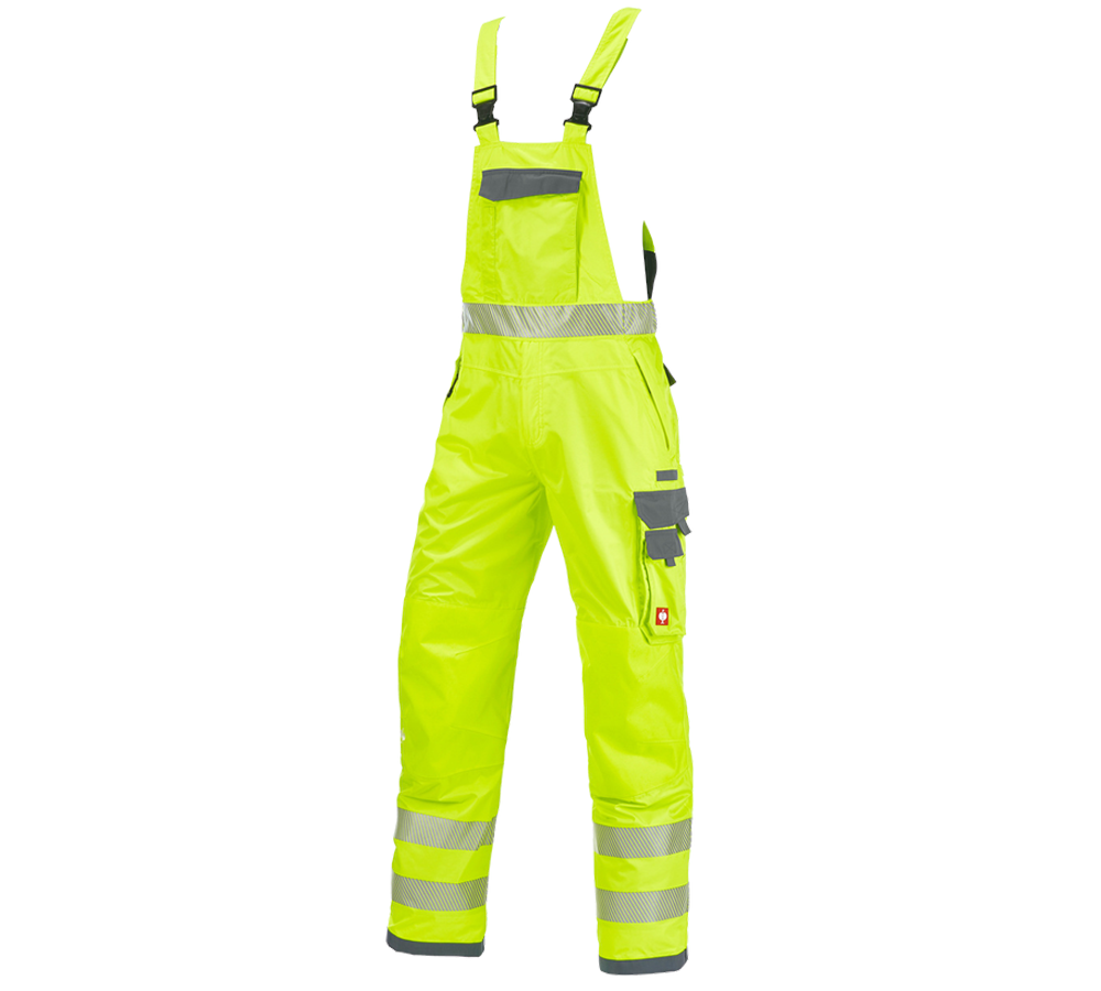 Primary image High-vis functional bib & brace e.s.prestige high-vis yellow/grey