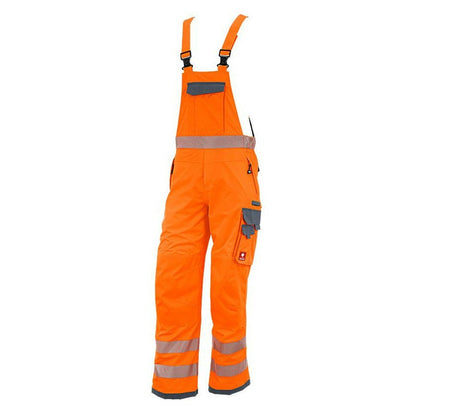 Primary image High-vis functional bib & brace e.s.prestige high-vis orange/grey