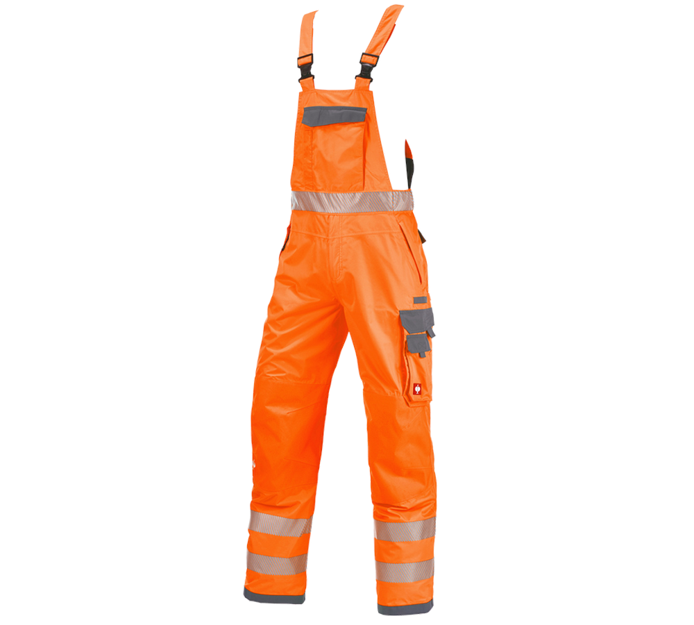 Primary image High-vis functional bib & brace e.s.prestige high-vis orange/grey