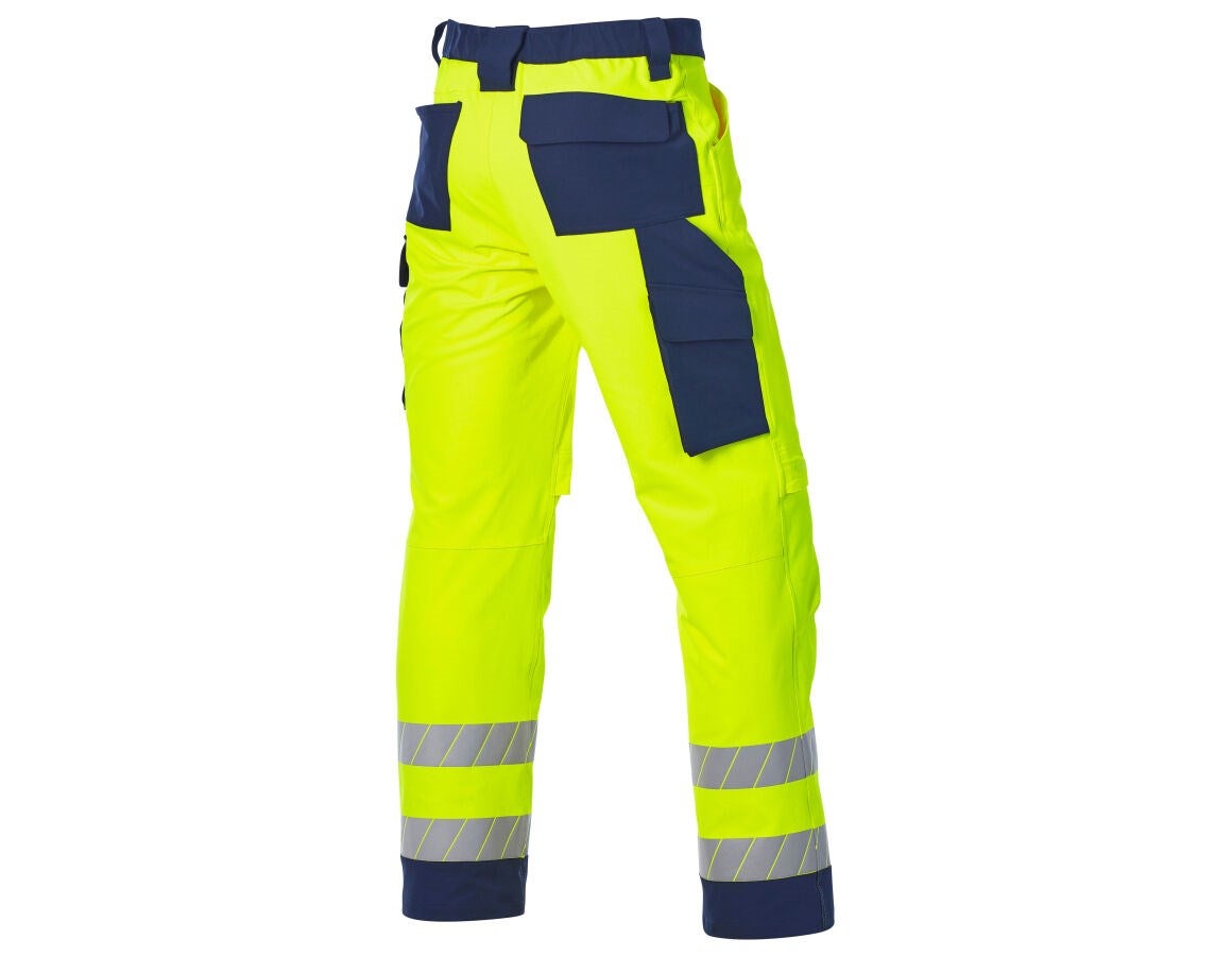 Secondary image High-vis trousers e.s.line.core high-vis yellow/navy