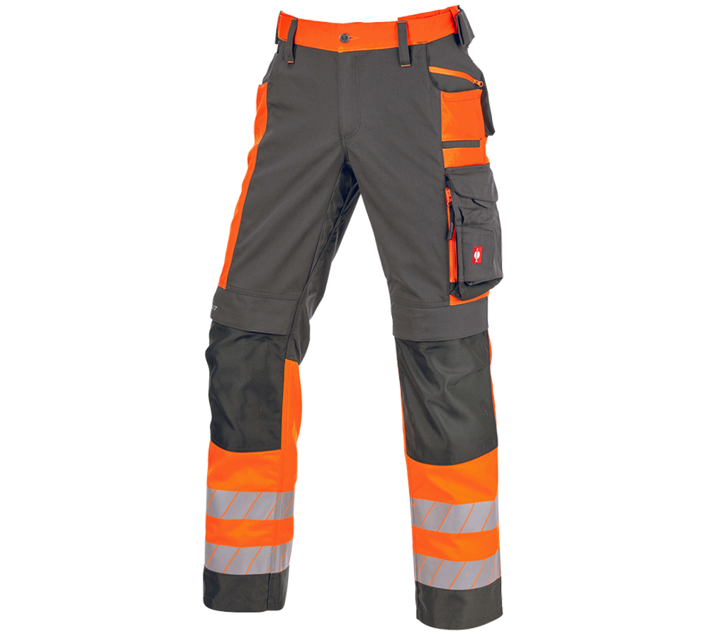 Primary image High-vis trousers e.s.motion 24/7 anthracite/high-vis orange