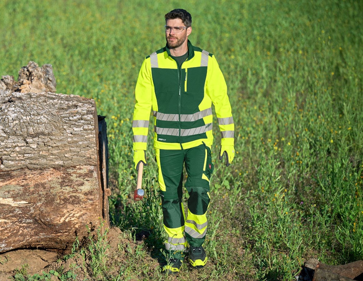Additional image 3 High-vis trousers e.s.motion 24/7 green/high-vis yellow