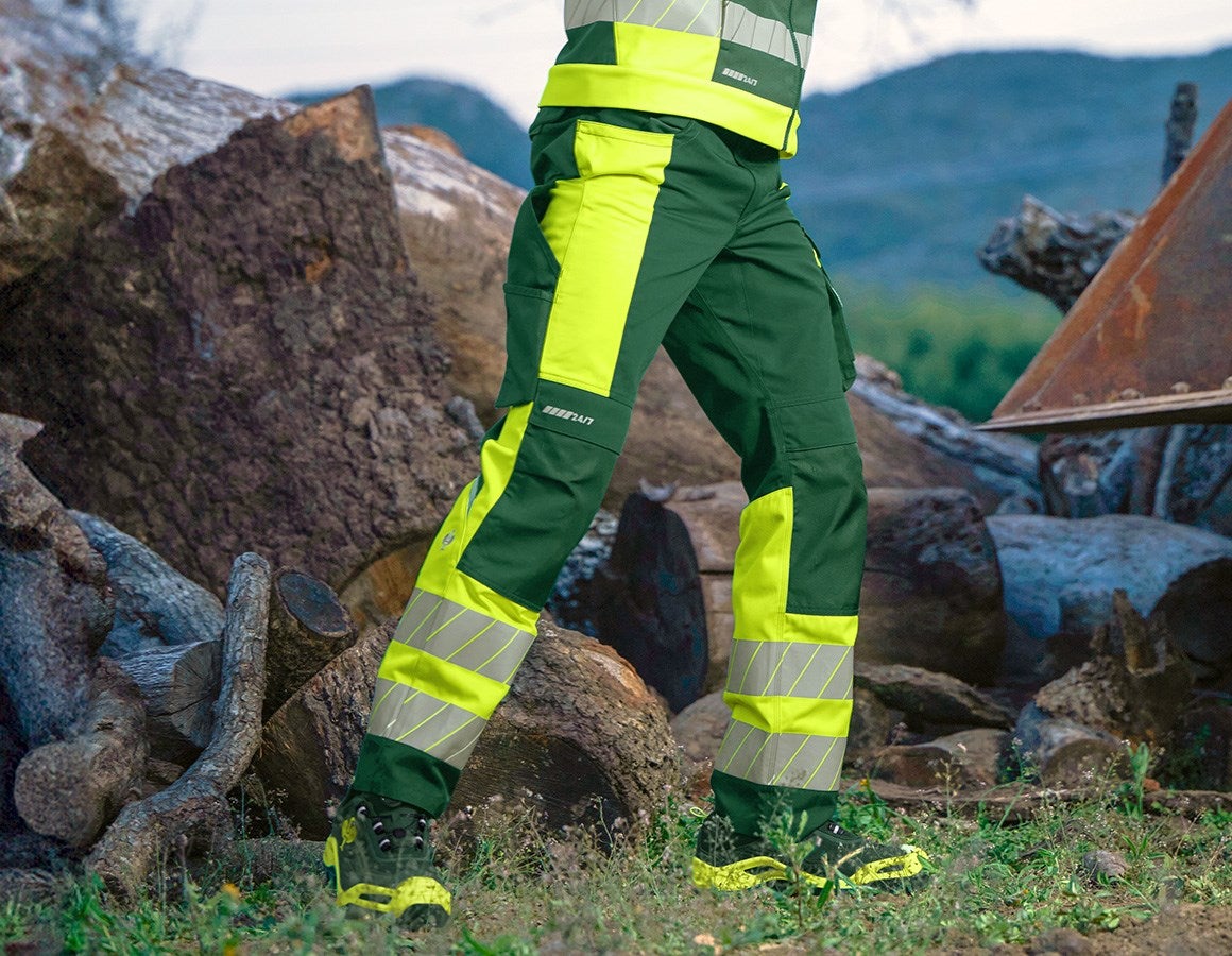 Additional image 9 High-vis trousers e.s.motion 24/7 green/high-vis yellow