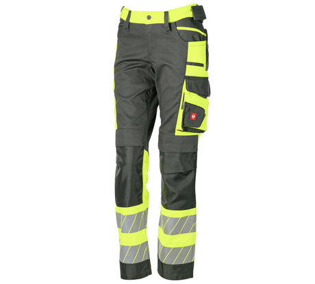Primary image High-vis trousers e.s.motion 24/7, ladies’ anthracite/high-vis yellow