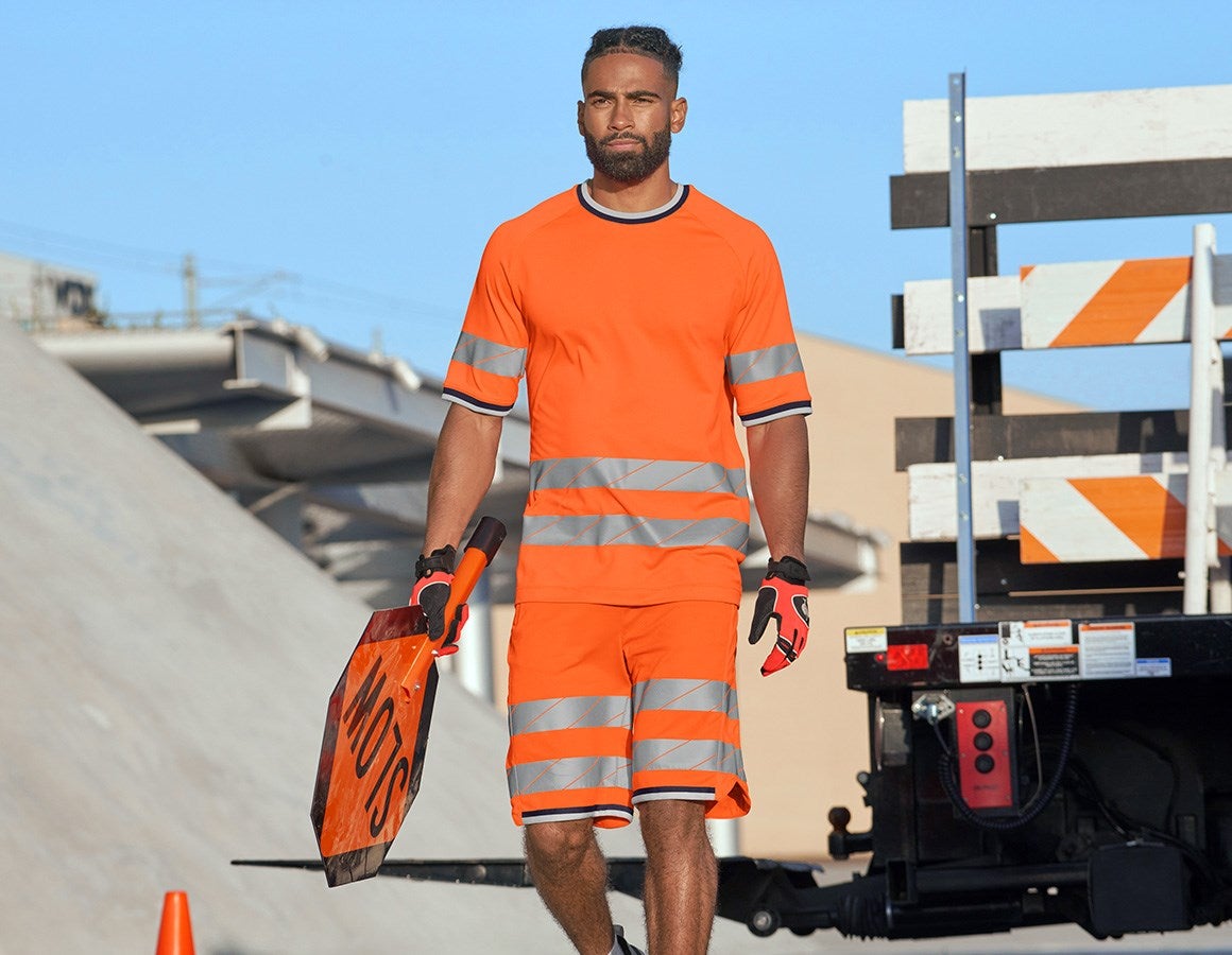 Additional image 2 High-vis functional shorts e.s.ambition high-vis orange/navy