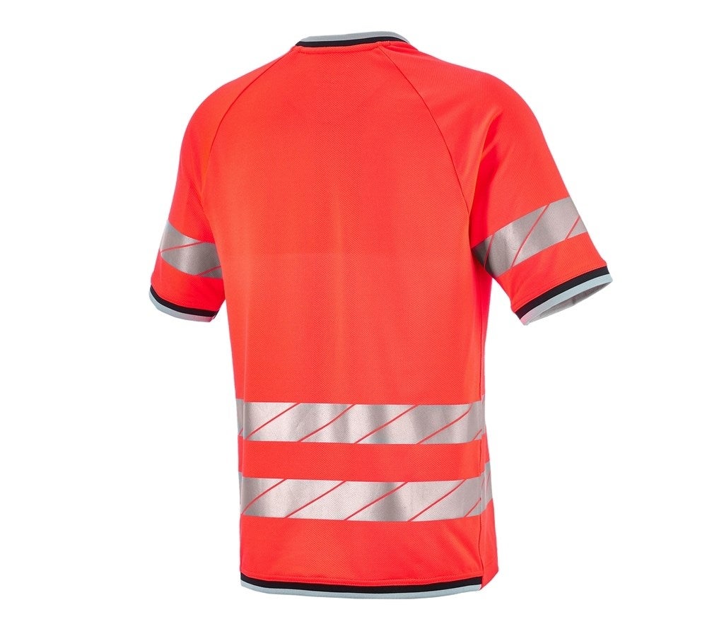 Secondary image High-vis functional t-shirt e.s.ambition high-vis red/black