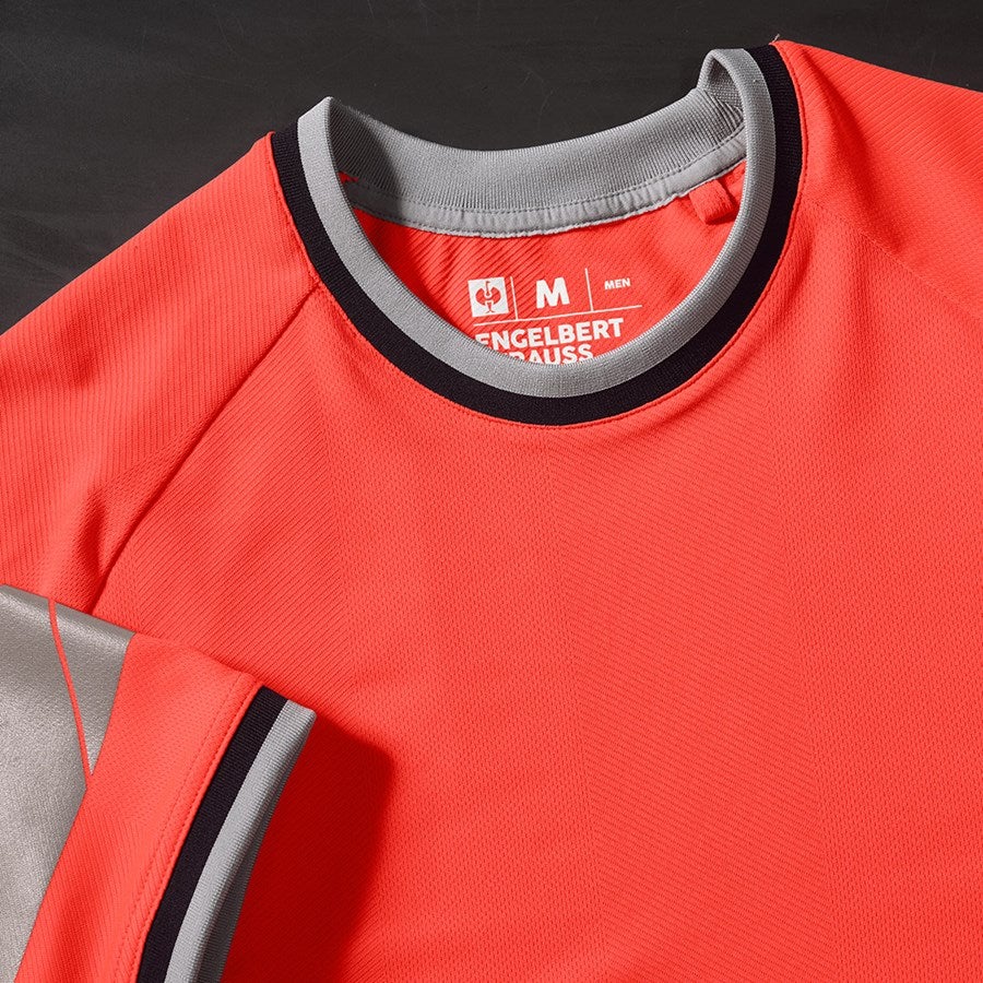 Detailed image High-vis functional t-shirt e.s.ambition high-vis red/black