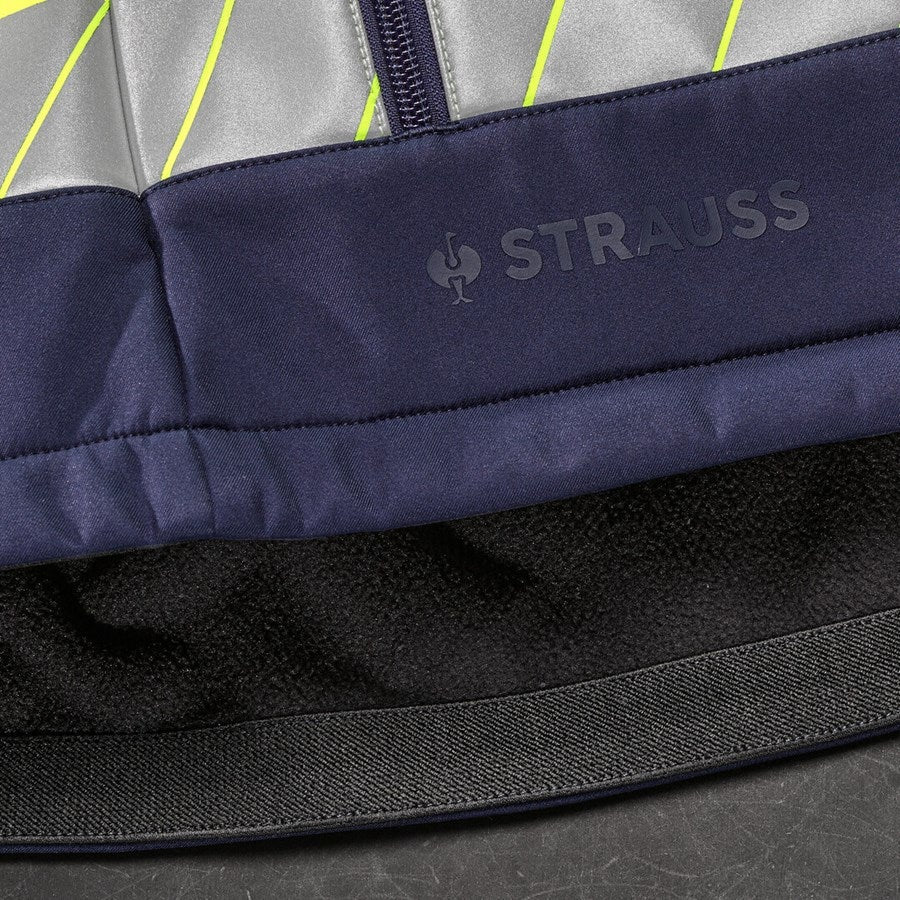 Detailed image High-vis softshell jacket e.s.line.core high-vis yellow/navy
