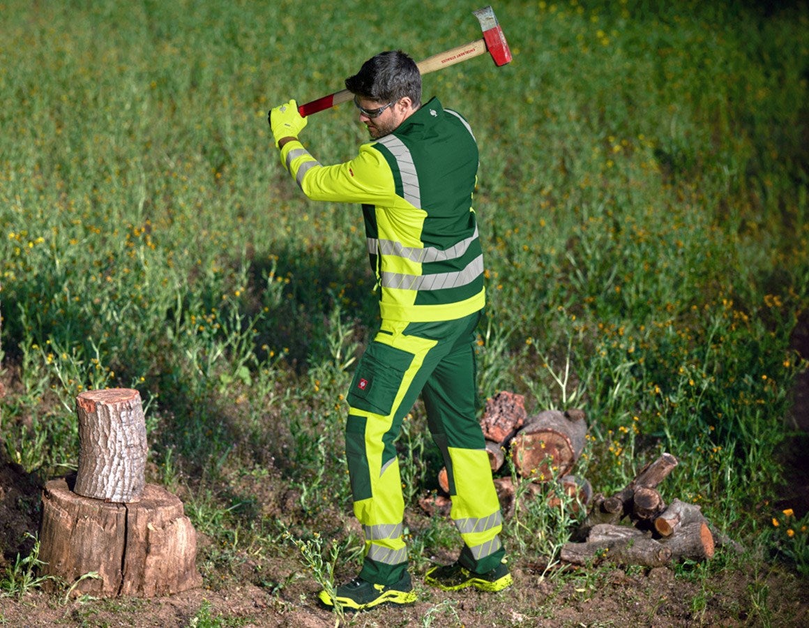 Additional image 2 High-vis softshell jacket e.s.motion 24/7 green/high-vis yellow