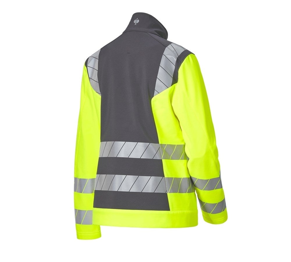 Secondary image High-vis softshell jacket e.s.motion 24/7, ladies' anthracite/high-vis yellow