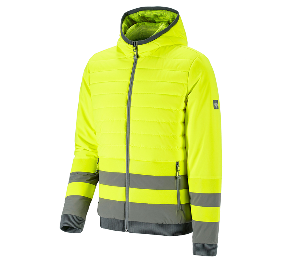 Primary image High-vis reversible jacket e.s.motion ten high-vis yellow/granite