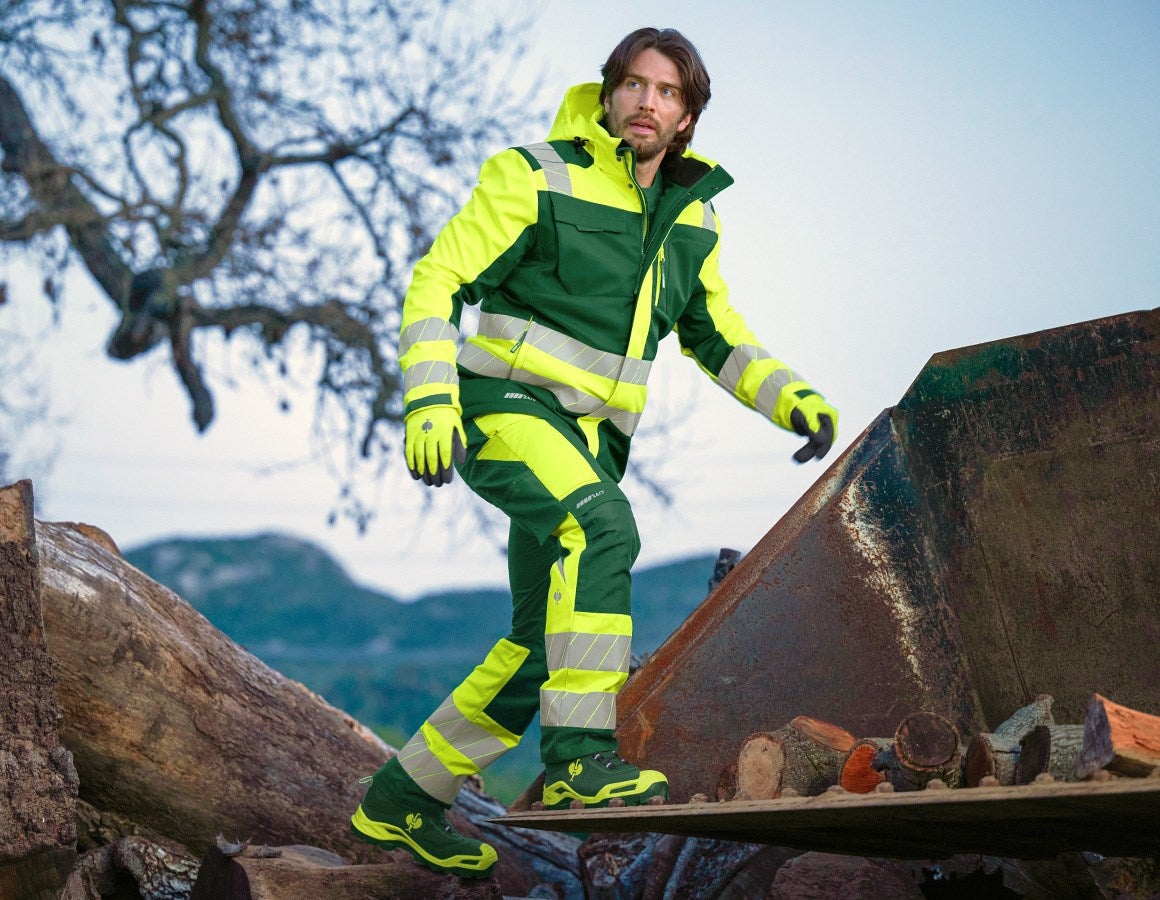 Additional image 3 High-vis winter softshell jacket e.s.motion 24/7 green/high-vis yellow