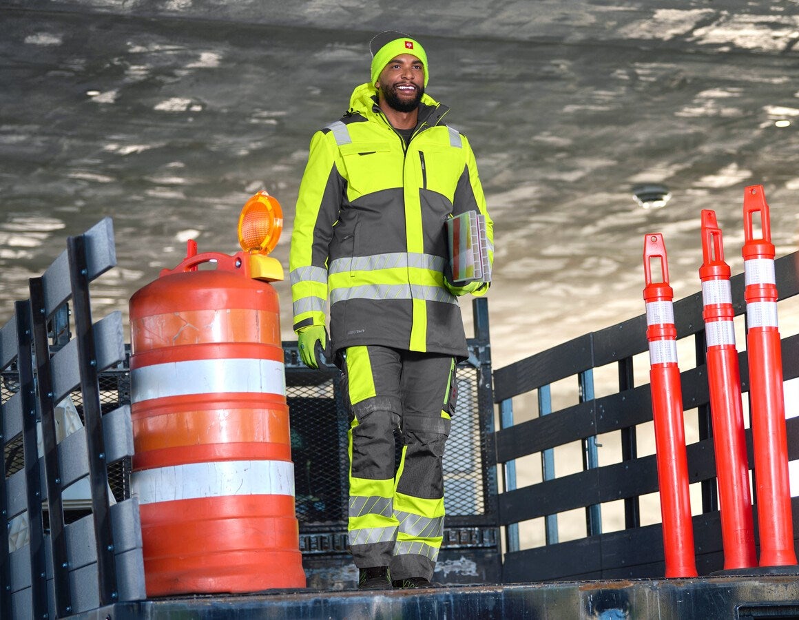 Additional image 3 High-vis winter softshell parka e.s.motion 24/7 anthracite/high-vis yellow
