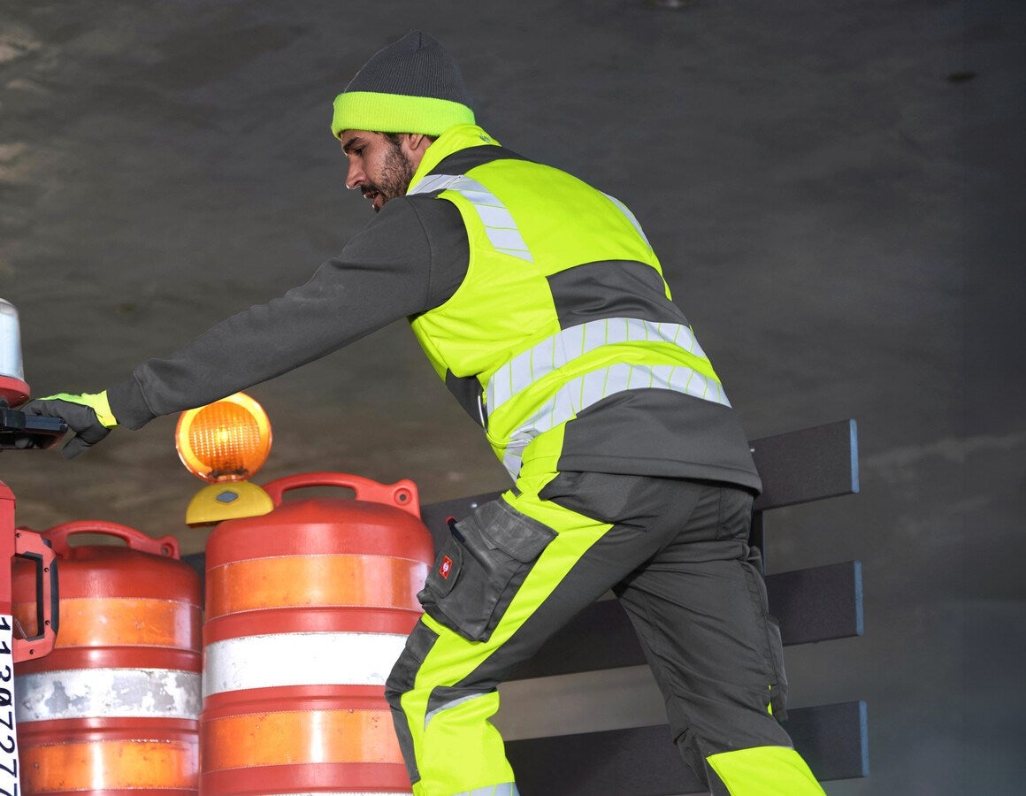 Additional image 3 High-vis winter softsh. bodywarmer e.s.motion 24/7 anthracite/high-vis yellow