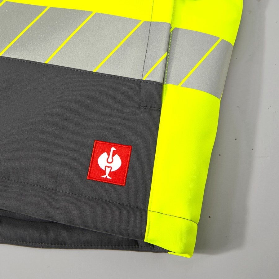 Detailed image High-vis winter softsh. bodywarmer e.s.motion 24/7 anthracite/high-vis yellow