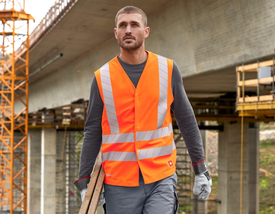 Main action image High-vis bodywarmer e.s.motion 24/7 uni high-vis orange